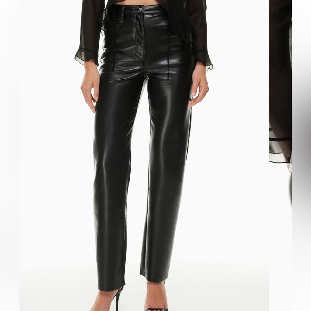 aritzia wilfred leather pants